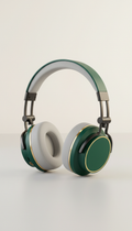 Wireless headphones in emerald finish