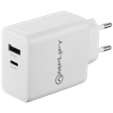 Amplify P.D. 20w Plus USB 12w Dual Wall Charger - White