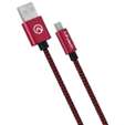 Amplify Linked Series Micro USB Braided Cable - 2m - Black/Red