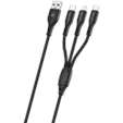 Amplify CoreCharge Series 1.2m 3-in-1 Cable - Black