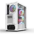 darkFlash Computer Case DK260 Air White (with 4 ARGB Fans)