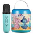 Disney Stitch Cylinder Karaoke Speaker with Bluetooth Microphone
