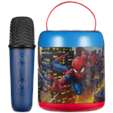 Marvel Spider-Man Cylinder Karaoke Speaker with Bluetooth Microphone