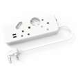 Ellies 4-Way Multiplug - 2 x USB 2.4a - 0.4m