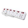 Ellies 6 Way  Multiplug With Illuminated Switches