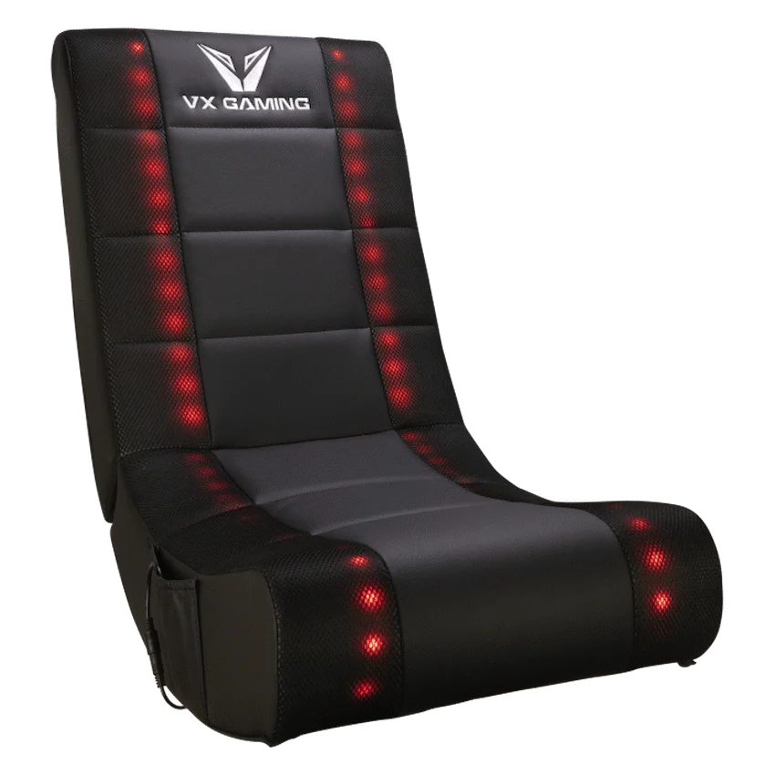 VX Gaming Electra Series Rocking Gaming Chair with LED lights