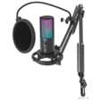 Fifine T669 Pro3 USB Microphone with Pop Filter and Boom Arm Stand