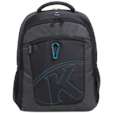 Kingsons 15.6" black laptop backpack with key chain
