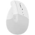 Logitech® Lift Vertical Ergonomic Mouse - Off-White/Pale Grey