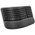 Logitech® Wave Keys Wireless Ergonomic Keyboard - Graphite