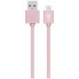 Pro Bass Power Series Boxed Round Micro USB Cable - Pastel Pink 1m