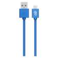Pro Bass Power Series Boxed Round Micro USB Cable - Blue