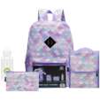 Quest 4-Piece Backpack Set Mermaid Tail Lilac