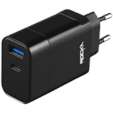 Rocka Rapid Series QC3.0 + PD Wall Charger, 18w, with Cable
