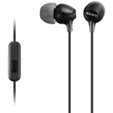 Sony MDR-EX15AP (Black) In-Ear Earphone with Mic for iPhone - Android - BlackBerry