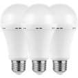 Switched 5w A60 Rechargeable E27 LED Light Bulb WW - 3 Pack
