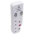 Switched 4-Way Medium Surge Adaptor with Type-C + USB
