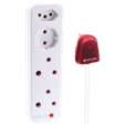 Switched High Surge 4-Way Multiplug 0.5m 1140J