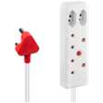 Switched 4-Way Medium Surge Extension Lead 5m