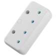 SWITCHED  2 Way Adaptor - White