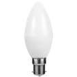 Switched 5w Candle LED Light Bulb B22 - Cool White
