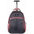 Volkano Orthopaedic Trolley Backpack 35l - Dark Grey/Pink