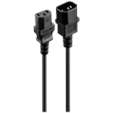 Volkano Presto Series Power Cable - 3 Pin IEC Extension 1.8m, 10a - Black