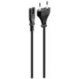 Volkano Presto Series Power Cable 2-Pin Figure 8 to Type-C Euro 1.2m 5a - Black