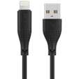 Volkano Nova Series USB A to Lightning charging cable 10W TPE-Black
