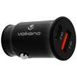 Volkano On-The-Go USB + Type-C 12w Car Charger - Black