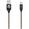 Volkano Weave Series Fabric Braided Micro USB Cable 1.2m - Army Green