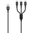 Volkano On-the-Go 3-in-1 Braided Cable