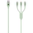 Volkano Flexi Series 3-in-1 Charging Cable - Green