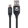 Volkano Weave Series Fabric Braided Micro USB Cable 1.2m - Black
