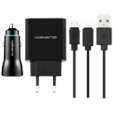 Volkano Cupla Series 3.1a Dual Output Charger + Volkano Cruise Duo Series Car Charger