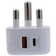 Volkano Robust Series 3-Pin SA to 20w PD + QC 3.0 Wall Charger