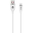 Volkano Flexi Series USB to MFI Lightning 1.5m 5v 2.4a 12w - White