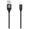 Volkano Weave Series Fabric Braided MFI Lightning Cable 27W 1.2m - Black