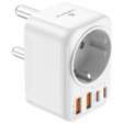 Volkano MultiVolt Series 2x USB-A + 2x USB-C adaptor SA Plug to multi travel socket 20Watt