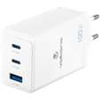 Volkano WattPro Series Triple Port 100W GaN Wall Charger - White