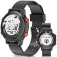 Volkano Kids Digital Watch with Apple Find My – 3ATM Waterproof (Anti-Lost) - Black