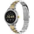Volkano Ayla Collection Round Smartwatch With 2 Colour Metal link Strap